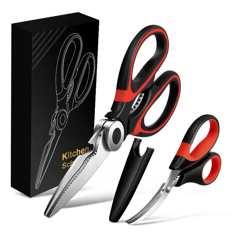 Food Grade Heavy Duty Stainless Steel Food Cooking Shears Multipurpose Ultra Sharp Seafood Scissors Fish Shrimp Kitchen Shears thumbnail 6